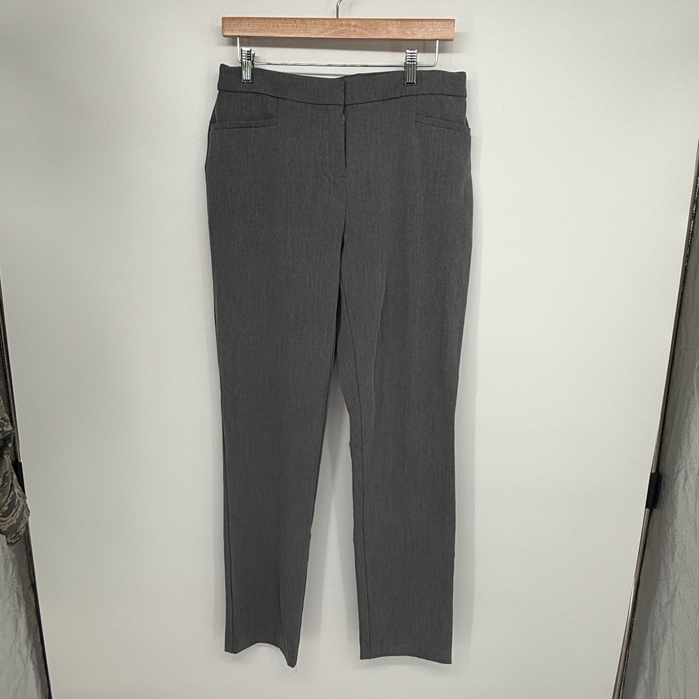 Alfani Womens Size 6 Gray Comfort Waist Dress Pants Work Trousers Gray EUC